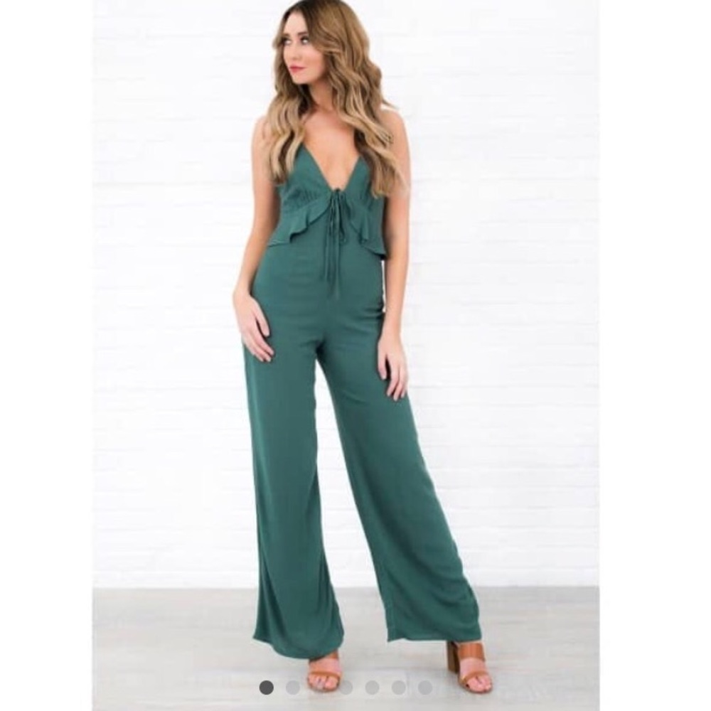 NanaMacs Green Jumpsuit - Size Medium worn once